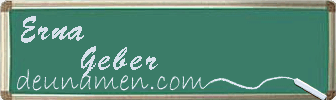 Erna Geber Visitenkarte
